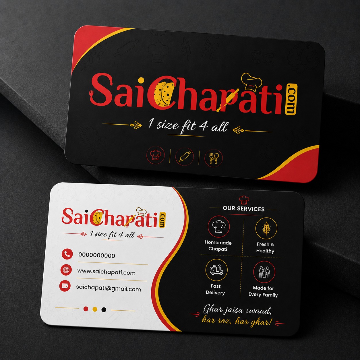 Visiting card and stationery design created by AMAY Digital Design